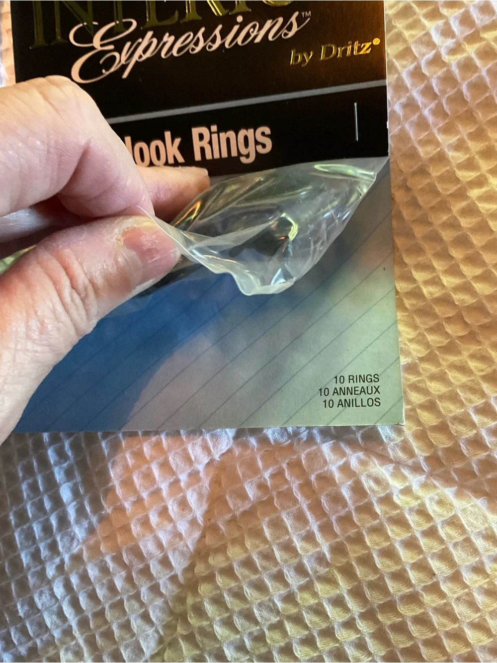 Vintage Dritz Interior Expressions Hook Rings Lot of 4 NOS Curtain Hardware Sewi